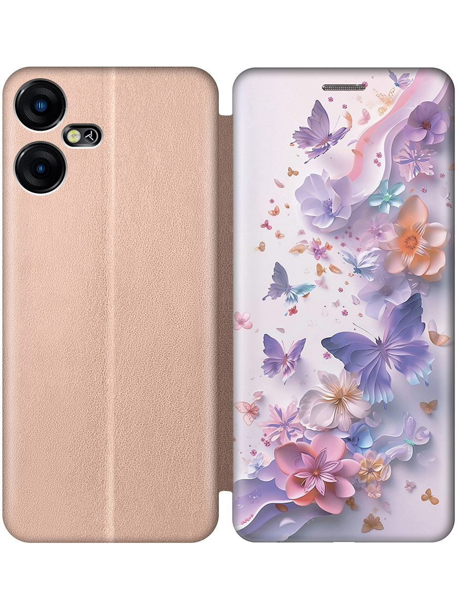 Чехол-книжка на Tecno Pova Neo 3 с принтом "Фиолетовые бабочки и бумажные цветы" золотой, Золотистый;розовый;фиолетовый, 778683522
Чехол-книжка на Tecno Pova Neo 3 с принтом "Фиолетовые бабочки и бумажные цветы" золотой, Золотистый;розовый;фиолетовый, 778683522