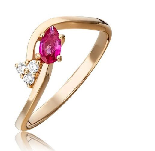 Кольцо из красного золота р. 17 PLATINA jewelry 01-0577-00-107-1110-30, рубин/бриллиант, 01-0577-00-107-1110-30
Кольцо из красного золота р. 17 PLATINA jewelry 01-0577-00-107-1110-30, рубин/бриллиант, 01-0577-00-107-1110-30