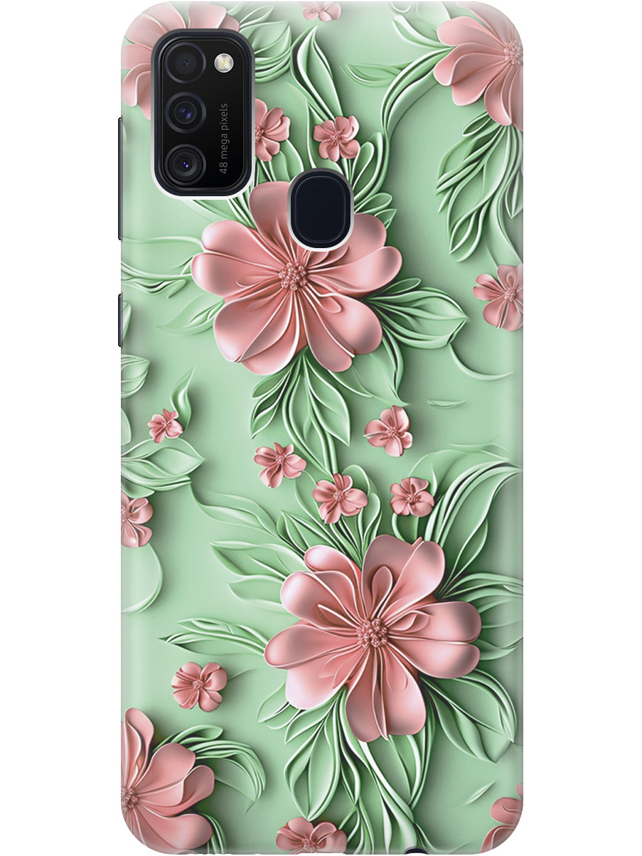 Силиконовый чехол на Samsung Galaxy M21 / M30s с принтом "Розовые цветы на мятном фоне", Прозрачный;зеленый;розовый, 723067621
Силиконовый чехол на Samsung Galaxy M21 / M30s с принтом "Розовые цветы на мятном фоне", Прозрачный;зеленый;розовый, 723067621