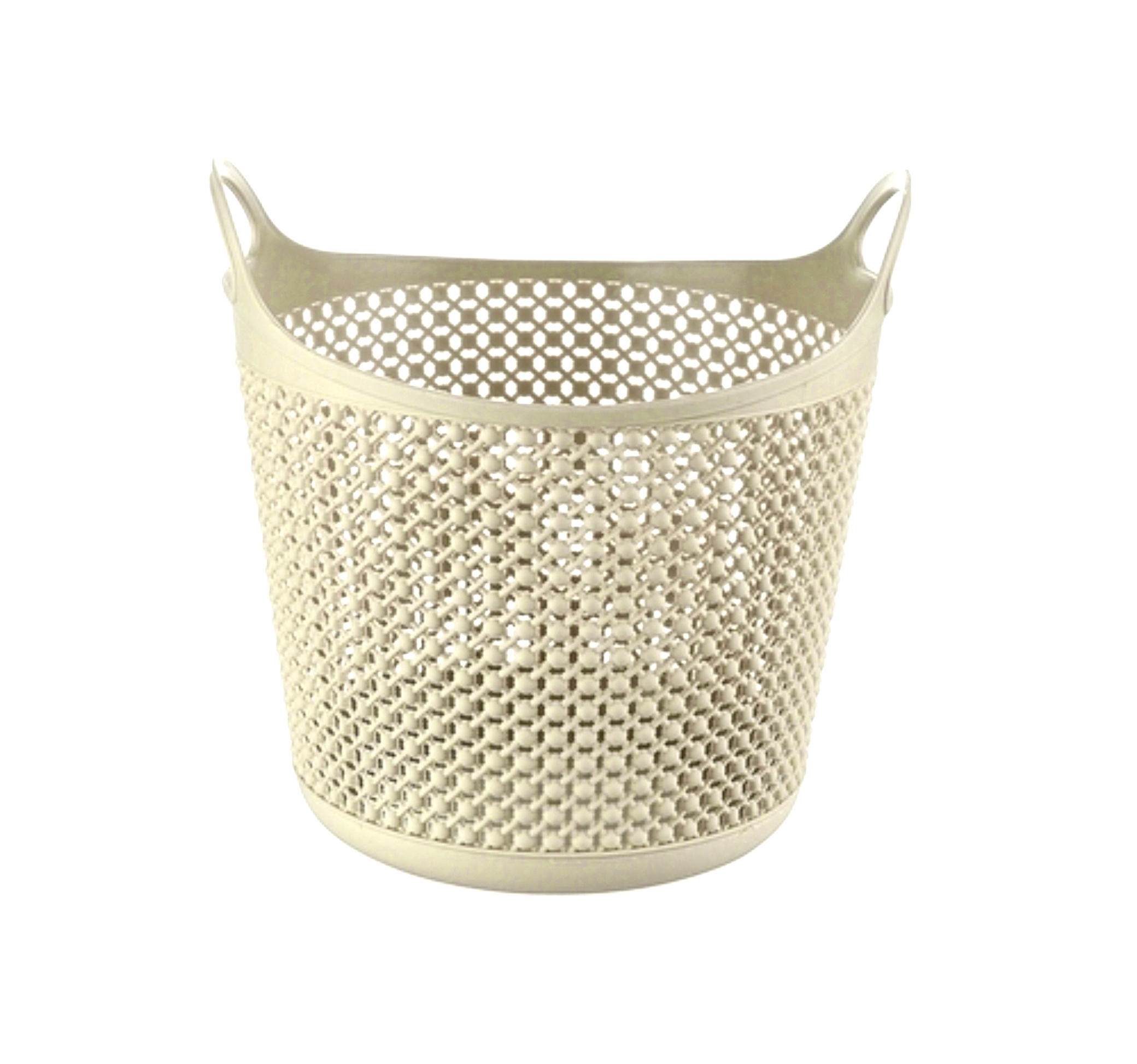 фото Корзина proff универсальная жемчужина круглая бежевая пластик 210х260мм 1 шт