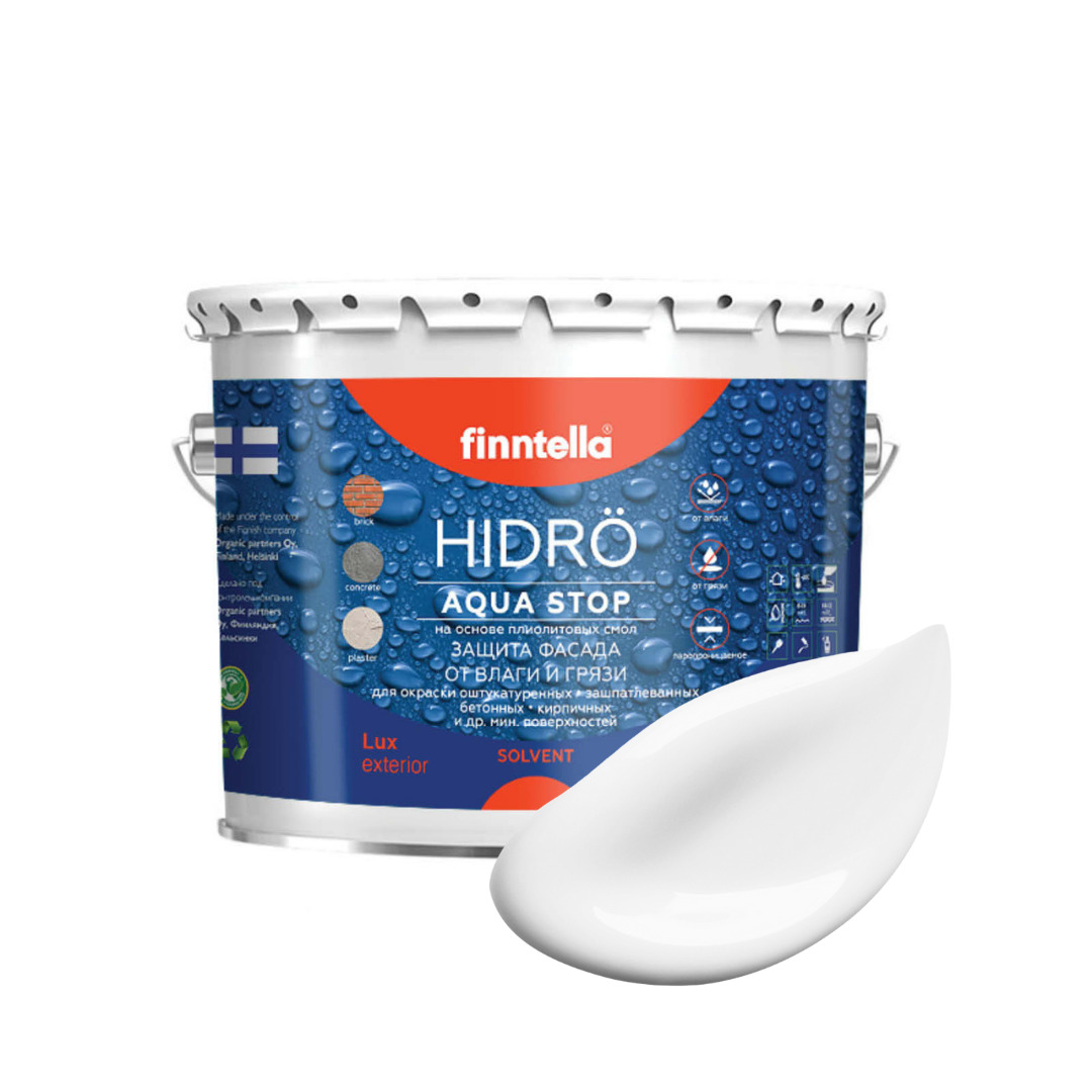 Краска HIDRO , LUMI белый, 2,7л, HIDRO самоочищающаяся фасадная со свойствами лотоса, плиолит-полиуретановая
Краска HIDRO , LUMI белый, 2,7л, HIDRO самоочищающаяся фасадная со свойствами лотоса, плиолит-полиуретановая