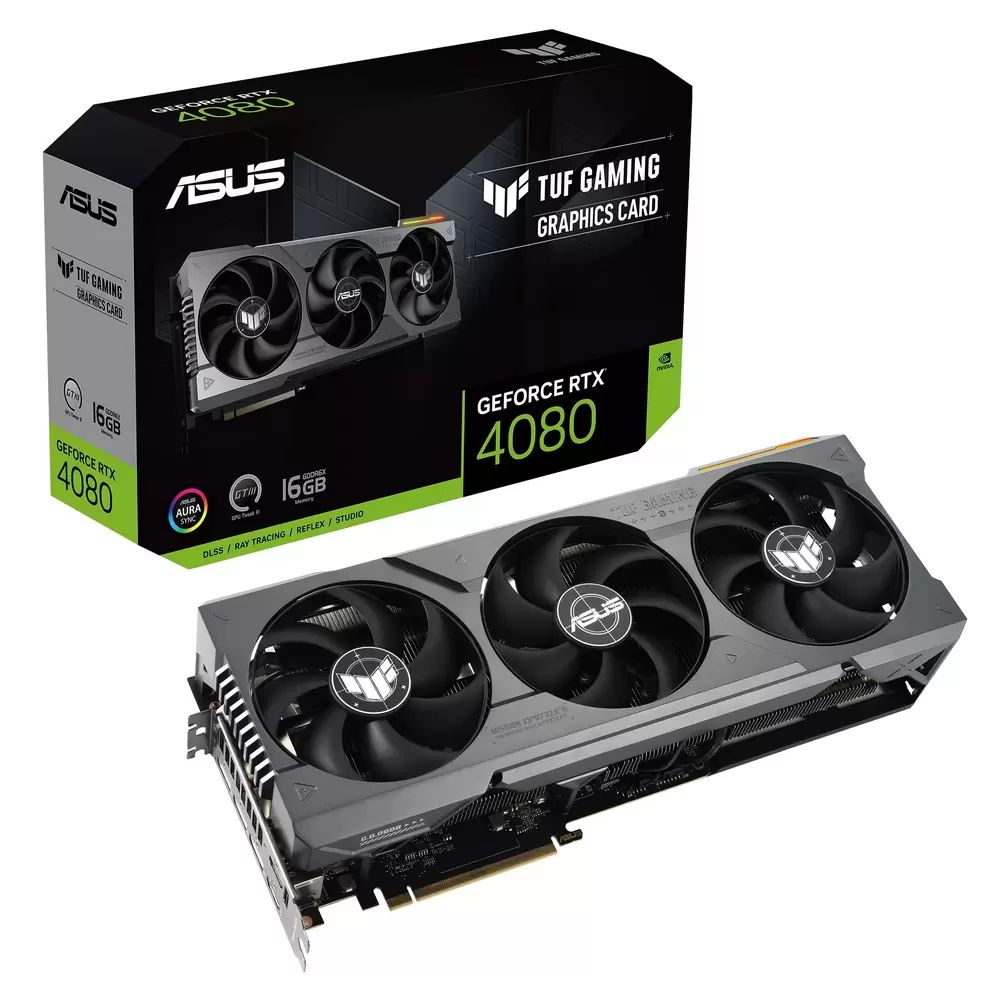 Видеокарта ASUS NVIDIA GeForce RTX 4080 TUF Gaming OC (TUF-RTX4080-O16G-GAMING), GeForce RTX 4080 TUF Gaming OC
Видеокарта ASUS NVIDIA GeForce RTX 4080 TUF Gaming OC (TUF-RTX4080-O16G-GAMING), GeForce RTX 4080 TUF Gaming OC