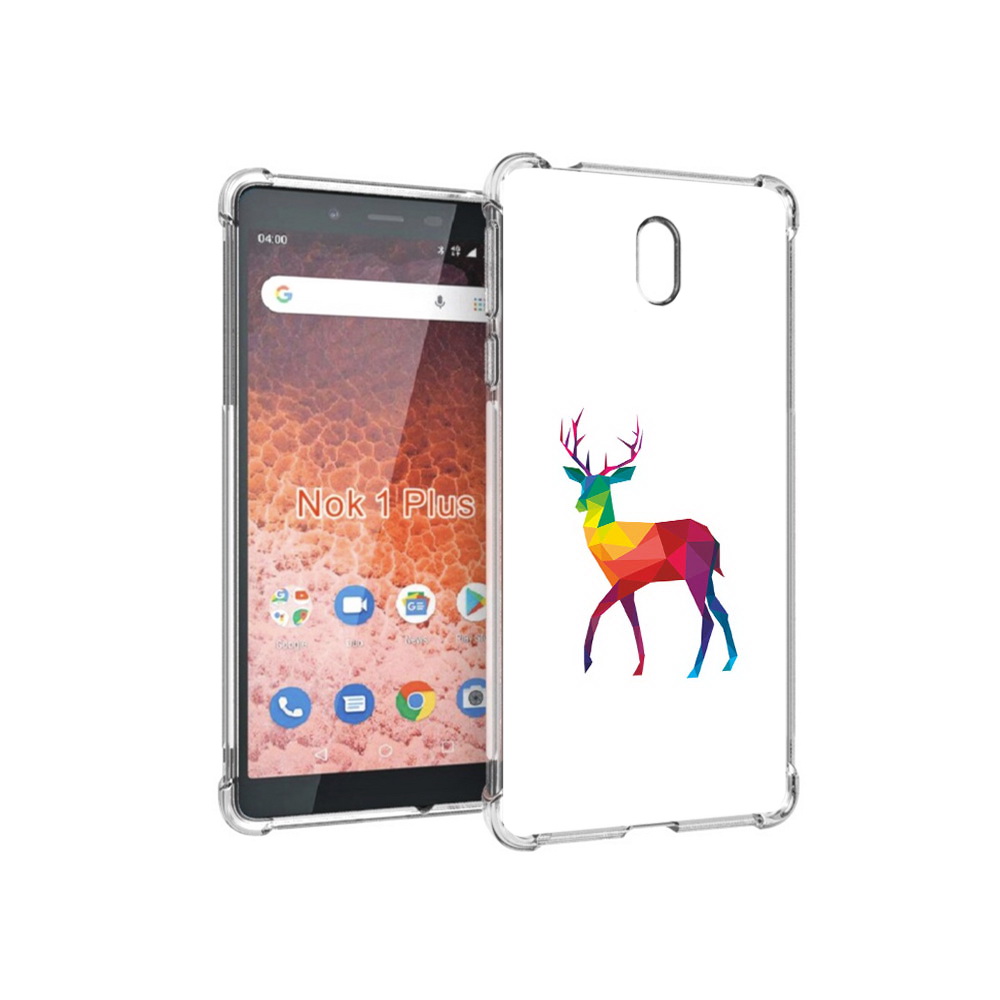 Чехол MyPads Tocco для Nokia 1 Plus геометрический олень (PT129147.112.286), Прозрачный, Tocco 
Чехол MyPads Tocco для Nokia 1 Plus геометрический олень (PT129147.112.286), Прозрачный, Tocco