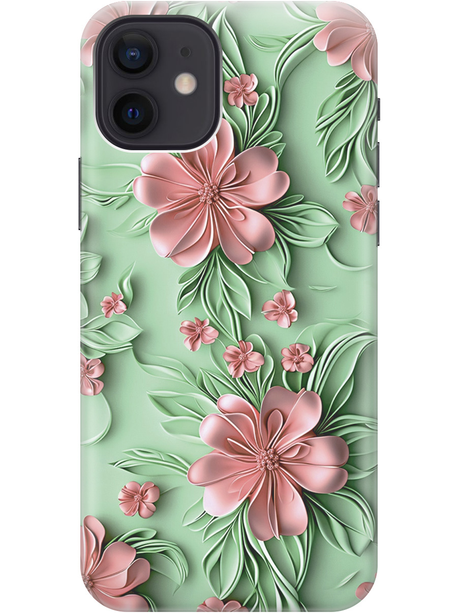 Силиконовый чехол на Apple iPhone 12 / 12 Pro с принтом "Розовые цветы на мятном фоне", Прозрачный;зеленый;розовый, 723374121
Силиконовый чехол на Apple iPhone 12 / 12 Pro с принтом "Розовые цветы на мятном фоне", Прозрачный;зеленый;розовый, 723374121
