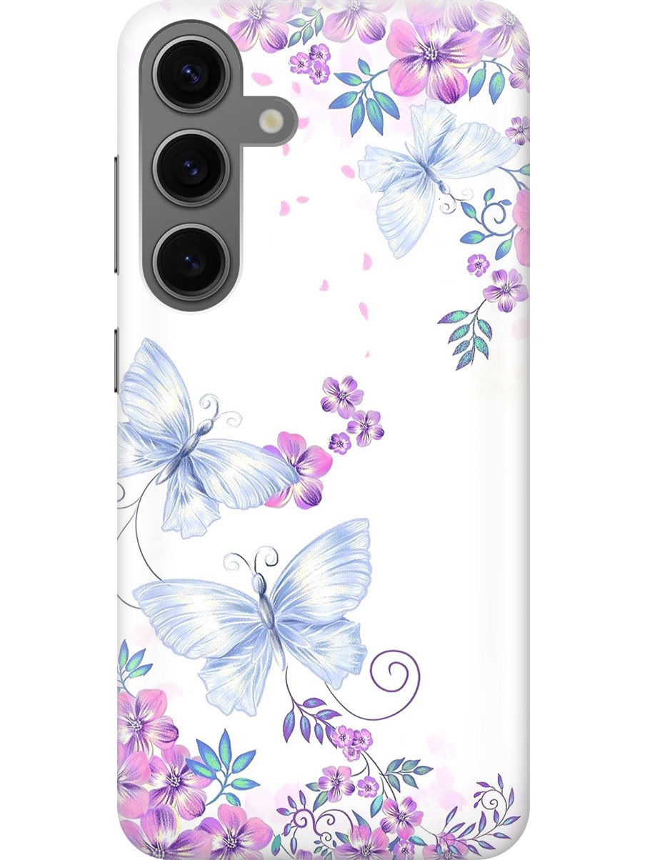 Силиконовый чехол на Samsung Galaxy S24 с рисунком "Бабочки и фиалки", Белый;фиолетовый, 20011913
Силиконовый чехол на Samsung Galaxy S24 с рисунком "Бабочки и фиалки", Белый;фиолетовый, 20011913