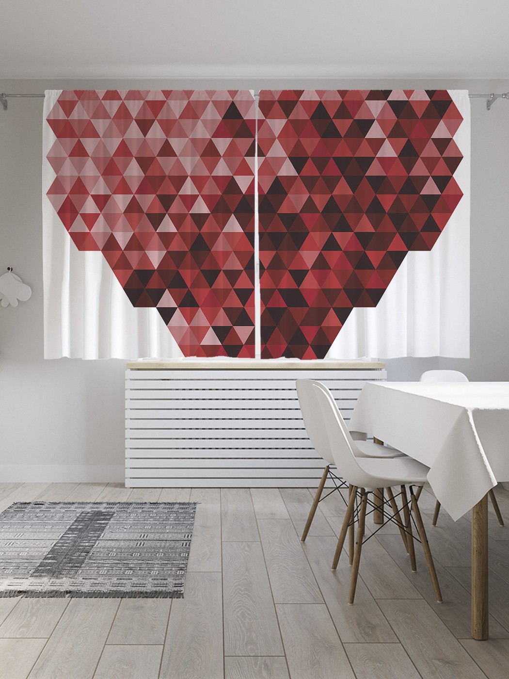 Классические шторы JoyArty "Сердечный многогранник", Oxford DeLux, 2 полотна 145x180 см, Сердечный многогранник
Классические шторы JoyArty "Сердечный многогранник", Oxford DeLux, 2 полотна 145x180 см, Сердечный многогранник