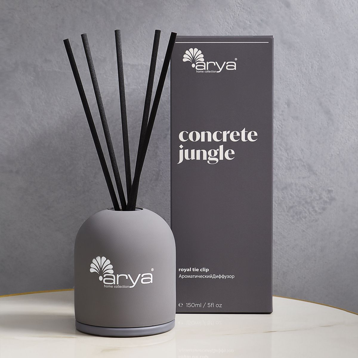 Аромадиффузор с палочками ароматизатор Arya Concrete 150 ml Royal Tie Clip, Диффузор большой
Аромадиффузор с палочками ароматизатор Arya Concrete 150 ml Royal Tie Clip, Диффузор большой