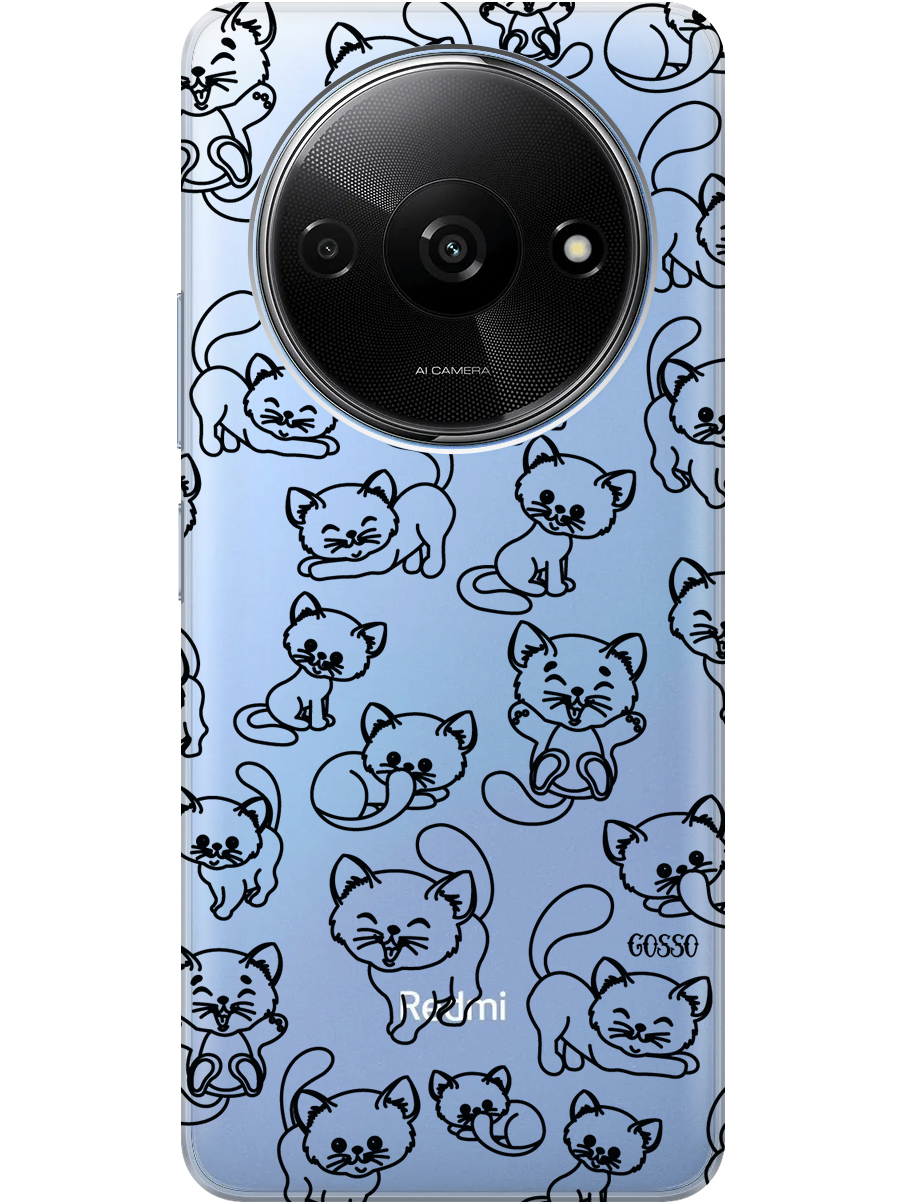 Силиконовый чехол на Xiaomi Redmi A3 с рисунком "Cute Kitties" прозрачный, Прозрачный;черный, 20012118
Силиконовый чехол на Xiaomi Redmi A3 с рисунком "Cute Kitties" прозрачный, Прозрачный;черный, 20012118