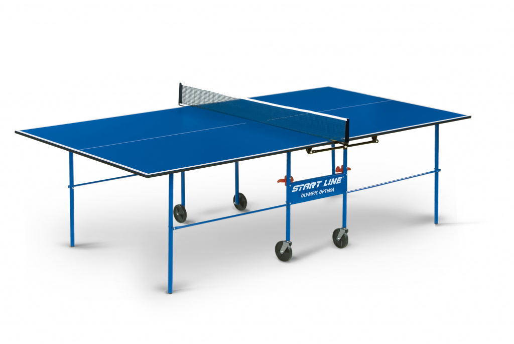 фото Теннисный стол start line olympic optima синий с сеткой