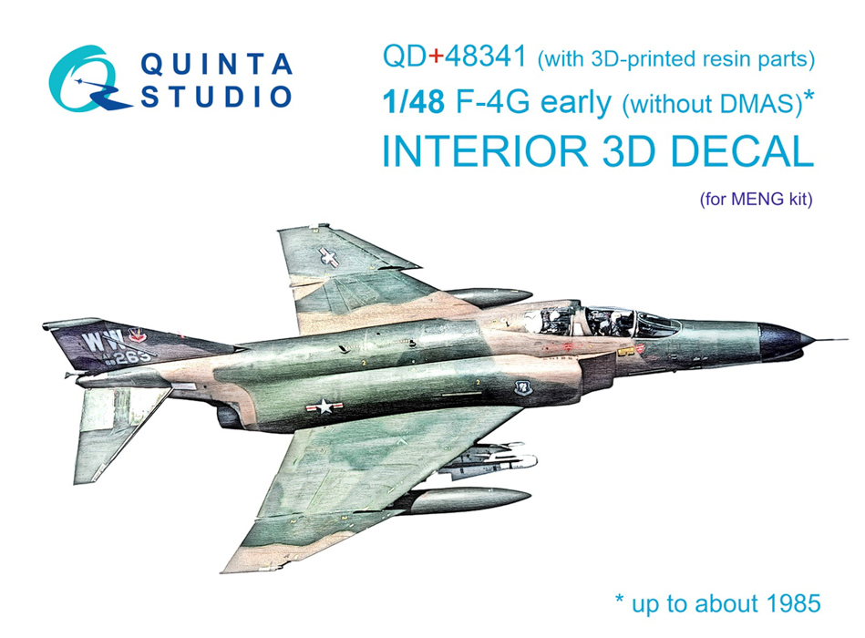 QD48341 3D Декаль интерьера кабины F-4G early Meng с 3D-печатными деталями, Цветной
QD48341 3D Декаль интерьера кабины F-4G early Meng с 3D-печатными деталями, Цветной