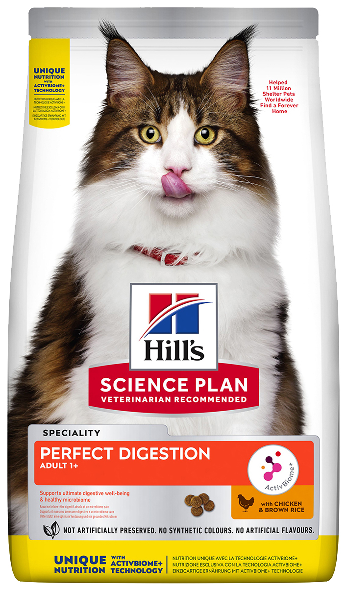 HILL’S HILL'S SCIENCE PLAN PERFECT DIGESTION ADULT BIOME для взрослых кошек для поддержани
HILL’S HILL'S SCIENCE PLAN PERFECT DIGESTION ADULT BIOME для взрослых кошек для поддержани