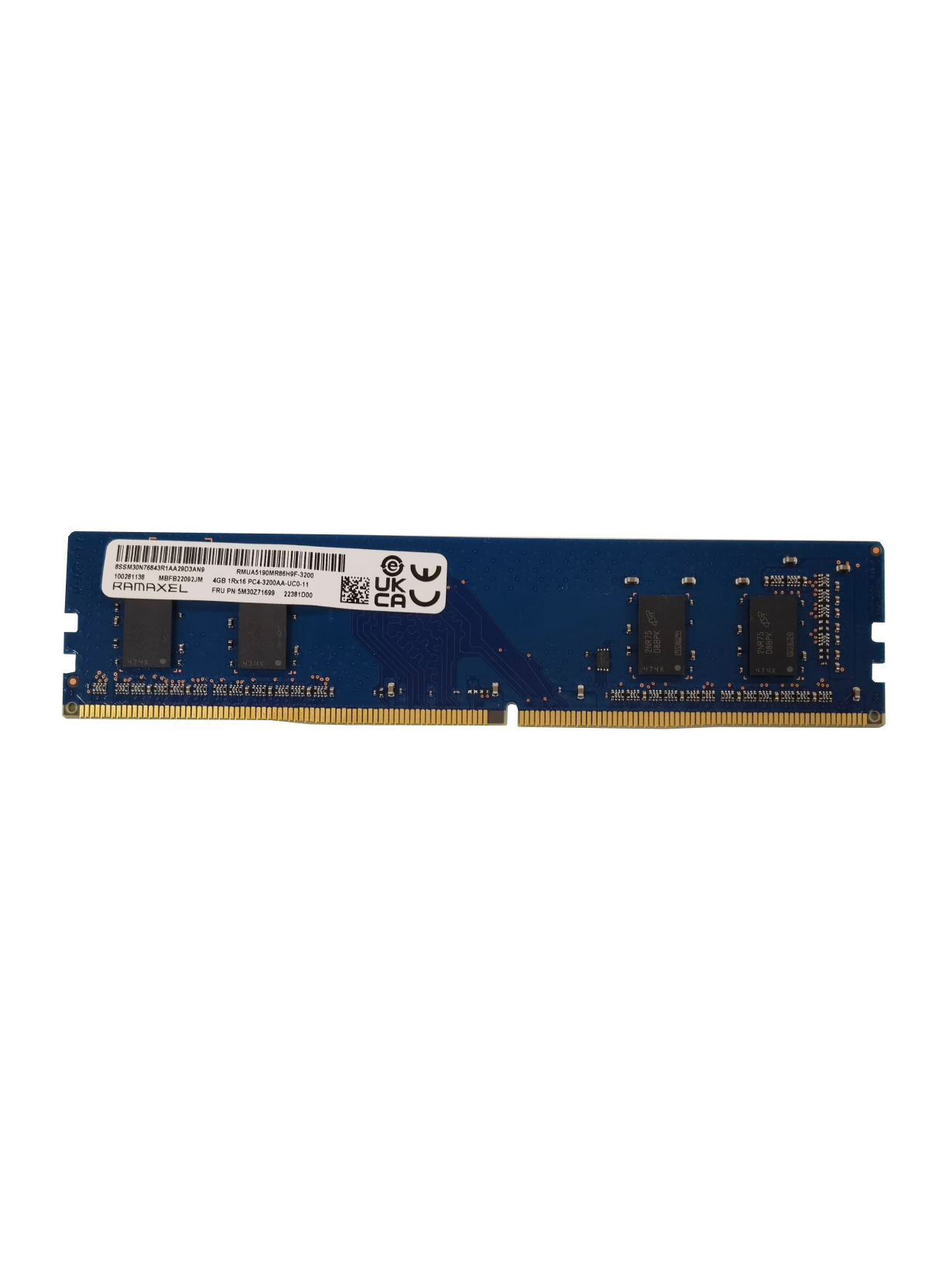 Оперативная память Ramaxel (RMUA5190MR86H9F-3200) DDR4 1x4Gb 3200MHz, RMUA5190MR86H9F-3200
Оперативная память Ramaxel (RMUA5190MR86H9F-3200) DDR4 1x4Gb 3200MHz, RMUA5190MR86H9F-3200
