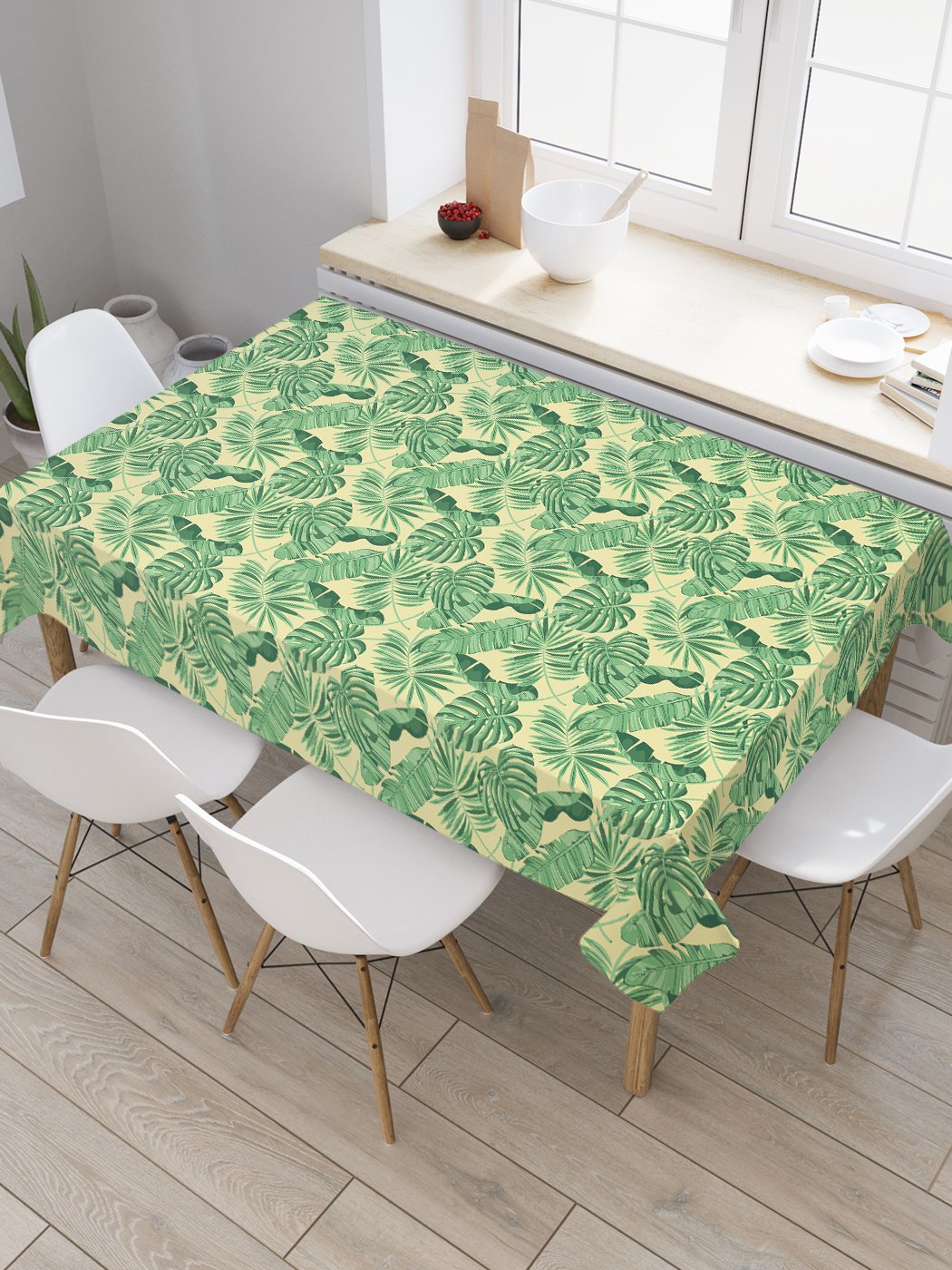 Скатерть прямоугольная JoyArty "Ботаника тропиков" из сатена, 180x145 см, Зеленый, Ботаника тропиков
Скатерть прямоугольная JoyArty "Ботаника тропиков" из сатена, 180x145 см, Зеленый, Ботаника тропиков