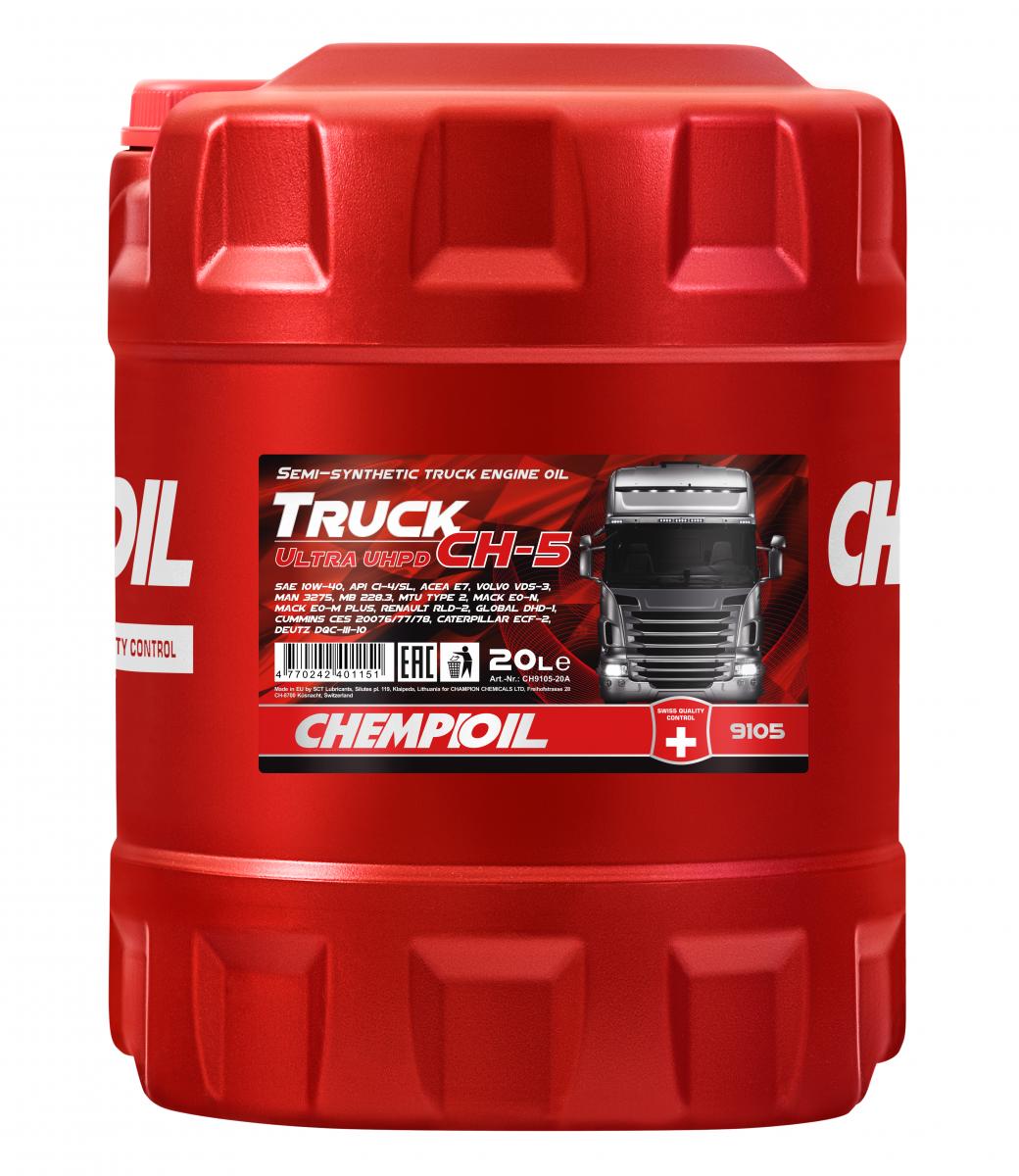 10W-40 CH-5 TRUCK Ultra UHPD, CI-4/SL, CI-4 Plus, 10л (полусинт. мотор. масло) CHEMPIOIL C, CH910510E
10W-40 CH-5 TRUCK Ultra UHPD, CI-4/SL, CI-4 Plus, 10л (полусинт. мотор. масло) CHEMPIOIL C, CH910510E