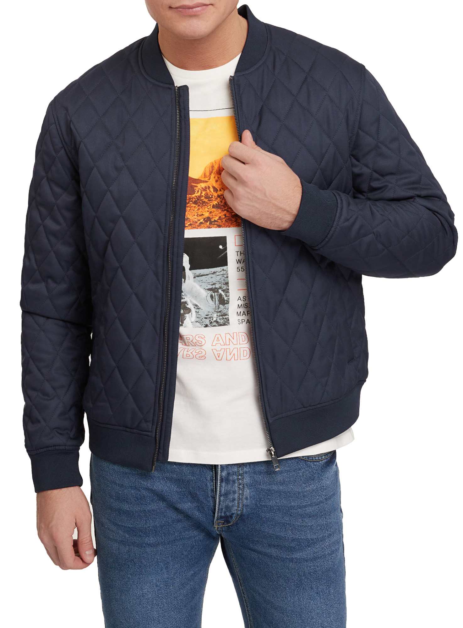 фото Ветровка мужская oodji 1l511079m-2 синяя 2xl