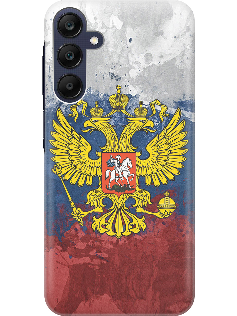 Силиконовый чехол на Samsung Galaxy A25 с рисунком "Герб и Флаг РФ", Голубой;желтый;красный, 20012134
Силиконовый чехол на Samsung Galaxy A25 с рисунком "Герб и Флаг РФ", Голубой;желтый;красный, 20012134