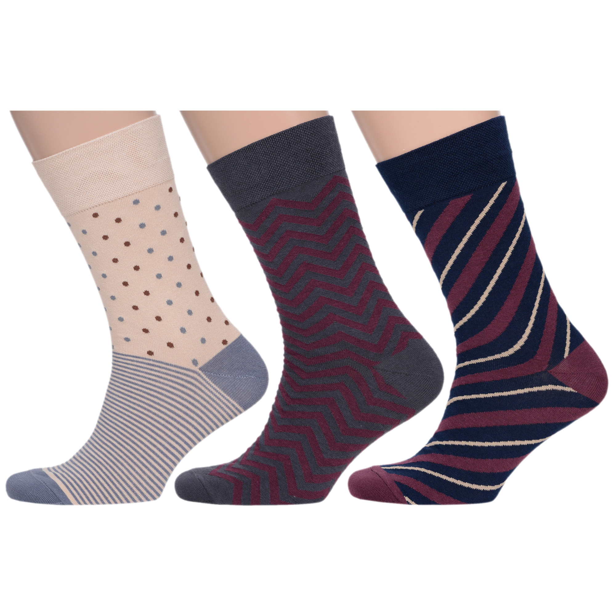 Комплект носков мужских MoscowSocksClub msk3-М33 разноцветных 25, Бежевый;серый;синий;бордовый, msk3-М33
Комплект носков мужских MoscowSocksClub msk3-М33 разноцветных 25, Бежевый;серый;синий;бордовый, msk3-М33