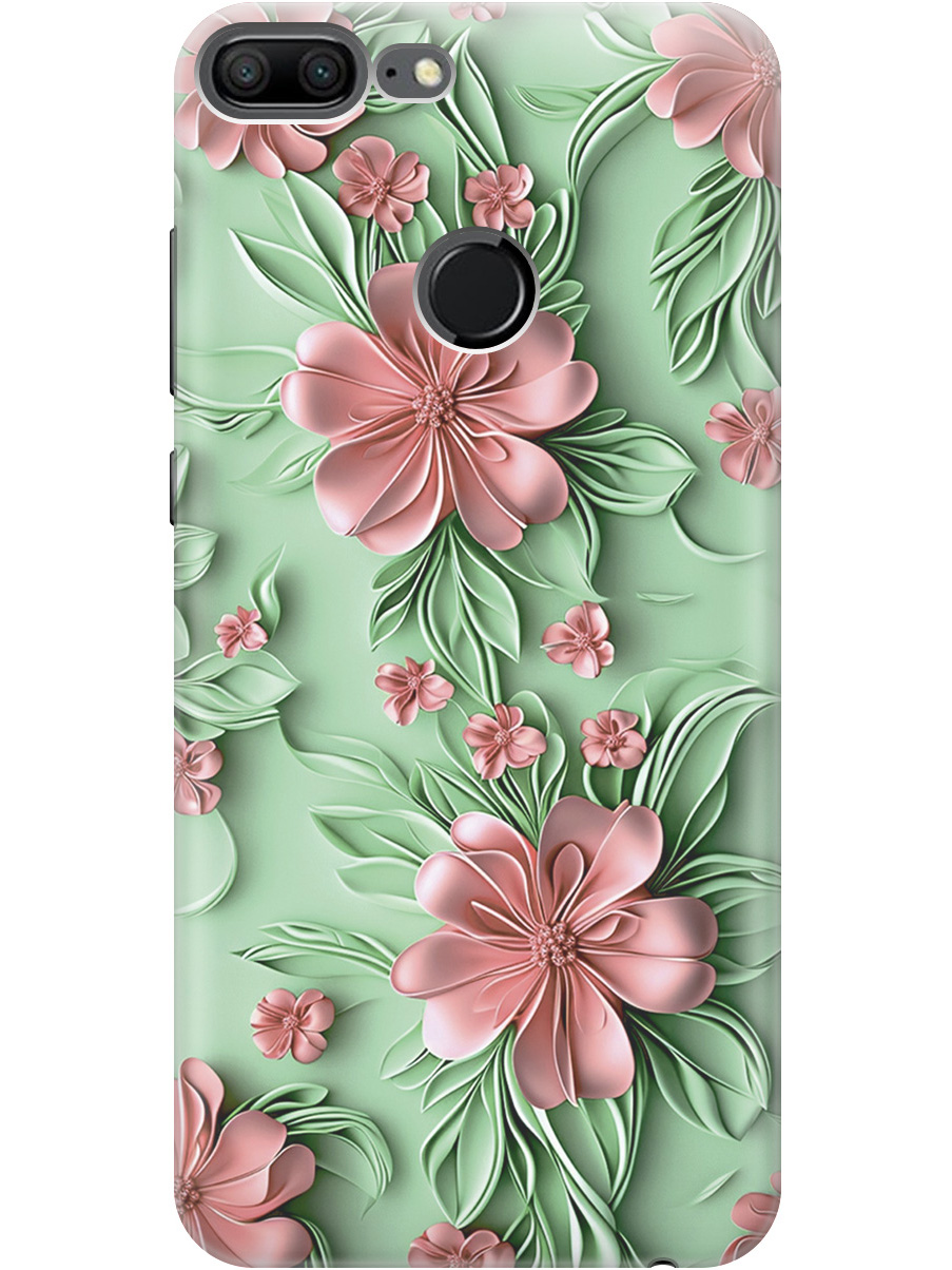 Силиконовый чехол на Honor 9 Lite с принтом "Розовые цветы на мятном фоне", Прозрачный;зеленый;розовый, 717568421
Силиконовый чехол на Honor 9 Lite с принтом "Розовые цветы на мятном фоне", Прозрачный;зеленый;розовый, 717568421