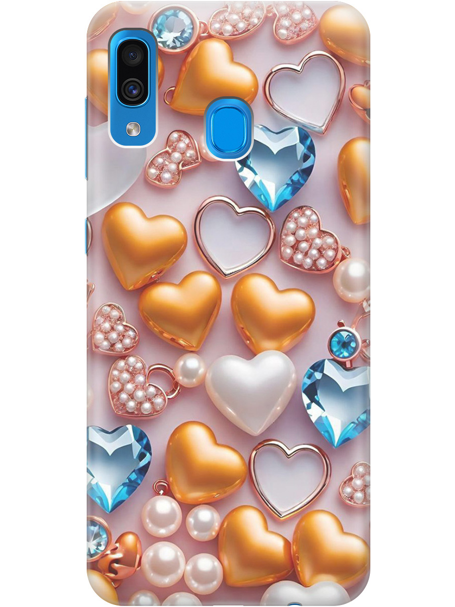 Силиконовый чехол на Samsung Galaxy A20 / A30 с принтом "Украшения и сердечки", Прозрачный;белый;золотистый;голубой, 720772191
Силиконовый чехол на Samsung Galaxy A20 / A30 с принтом "Украшения и сердечки", Прозрачный;белый;золотистый;голубой, 720772191