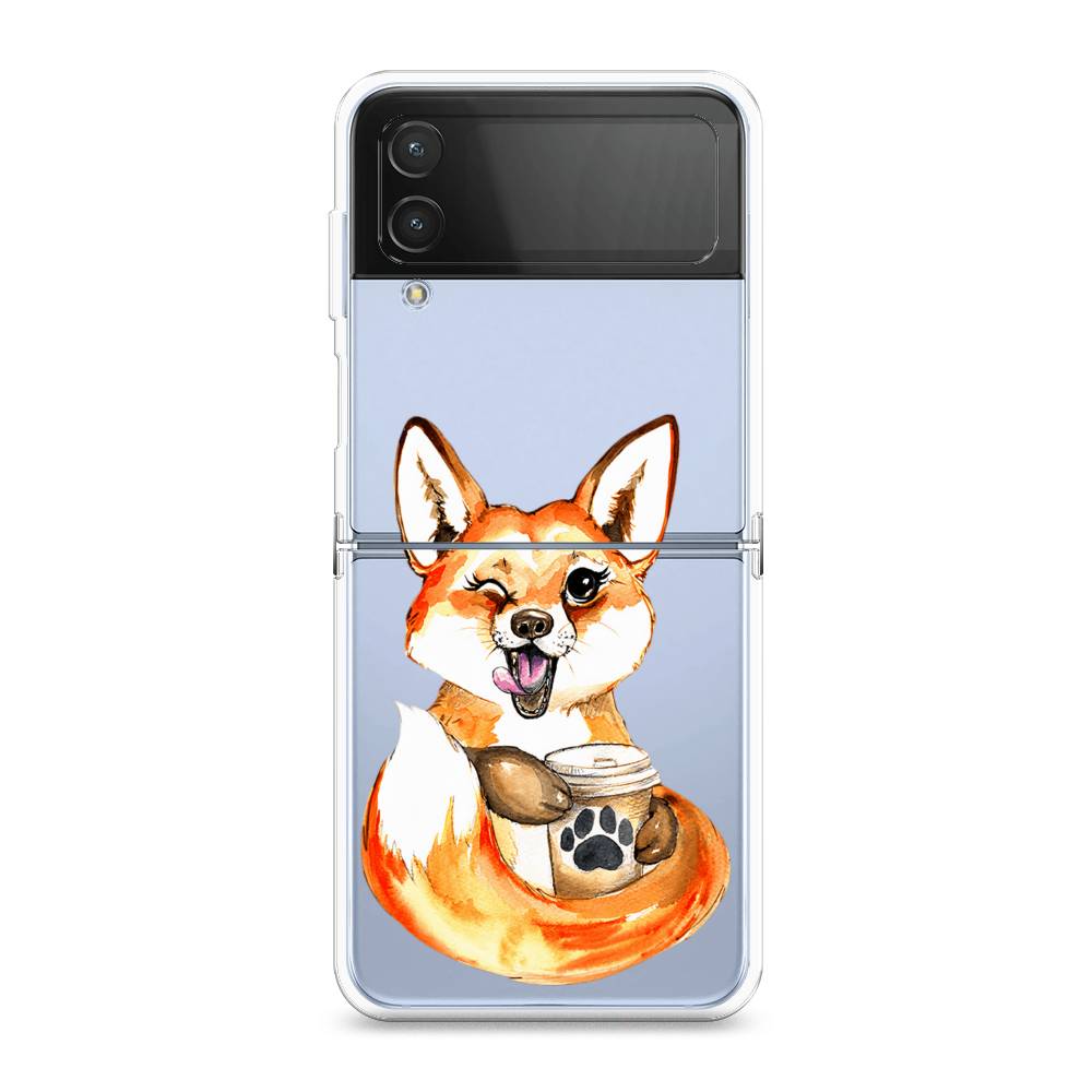 Чехол на Samsung Galaxy Z Flip 4 "Подмигивающая лиса с кофе", Оранжевый;белый;коричневый, 2106650-4
Чехол на Samsung Galaxy Z Flip 4 "Подмигивающая лиса с кофе", Оранжевый;белый;коричневый, 2106650-4