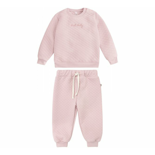 Костюм для девочки Bossa Nova Bunny пудровый размер 68 2 предмета, Бежевый 
Костюм для девочки Bossa Nova Bunny пудровый размер 68 2 предмета, Бежевый