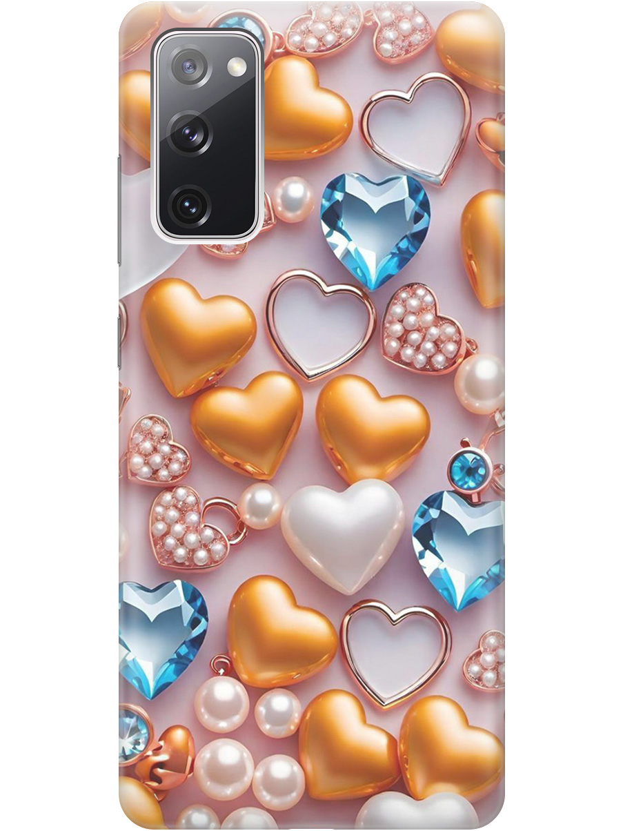 Силиконовый чехол на Samsung Galaxy S20 FE с принтом "Украшения и сердечки", Прозрачный;белый;золотистый;голубой, 723485491
Силиконовый чехол на Samsung Galaxy S20 FE с принтом "Украшения и сердечки", Прозрачный;белый;золотистый;голубой, 723485491