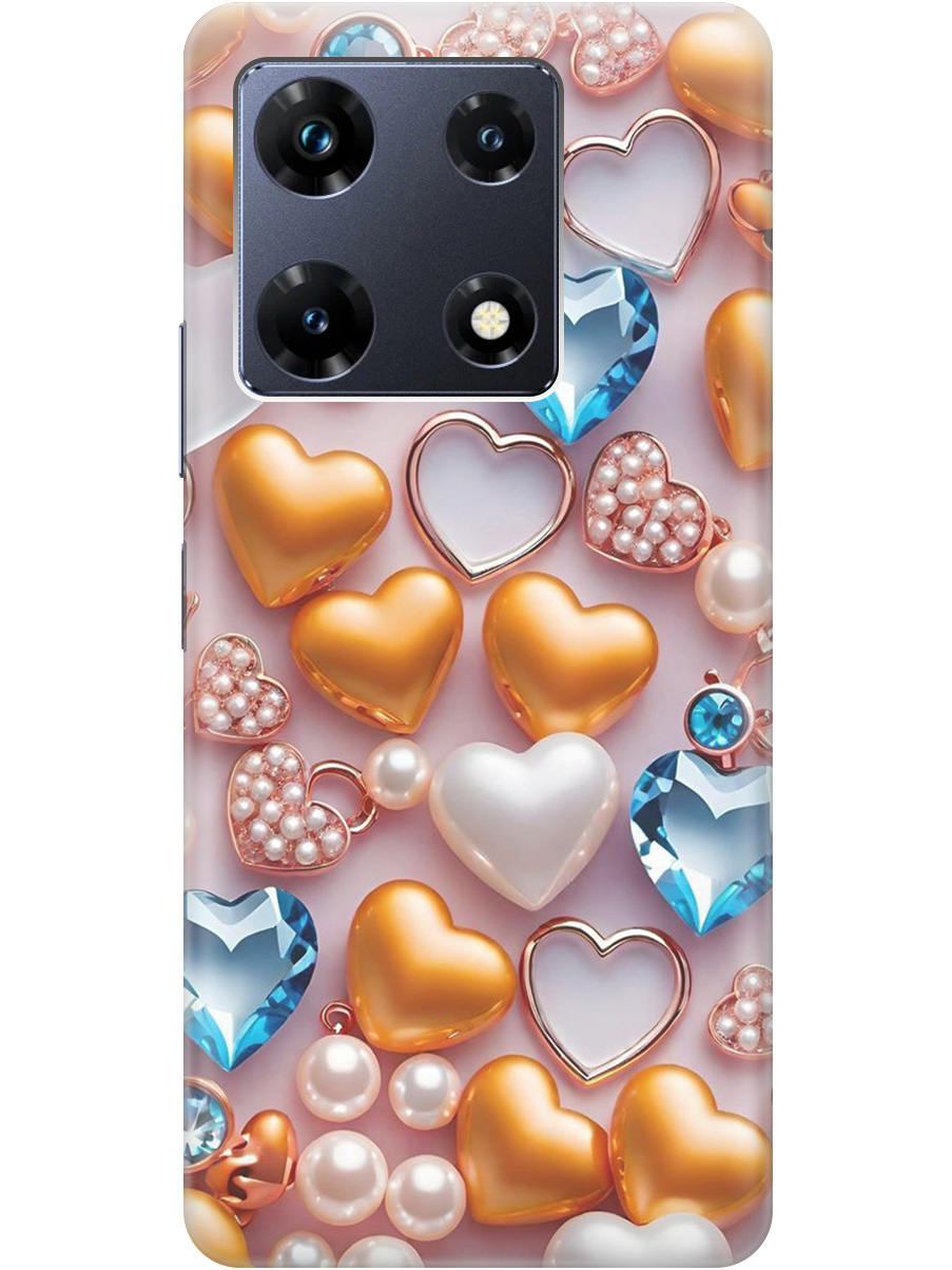 Силиконовый чехол на Infinix Note 30 Pro с принтом "Украшения и сердечки", Прозрачный;белый;золотистый;голубой, 773942891
Силиконовый чехол на Infinix Note 30 Pro с принтом "Украшения и сердечки", Прозрачный;белый;золотистый;голубой, 773942891