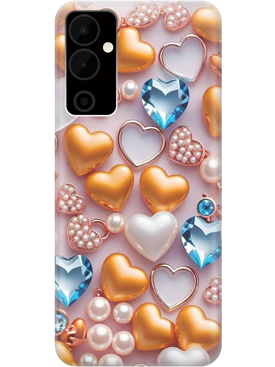 Силиконовый чехол на Tecno Pova Neo 2 с принтом "Украшения и сердечки", Прозрачный;белый;золотистый;голубой, 778682491
Силиконовый чехол на Tecno Pova Neo 2 с принтом "Украшения и сердечки", Прозрачный;белый;золотистый;голубой, 778682491