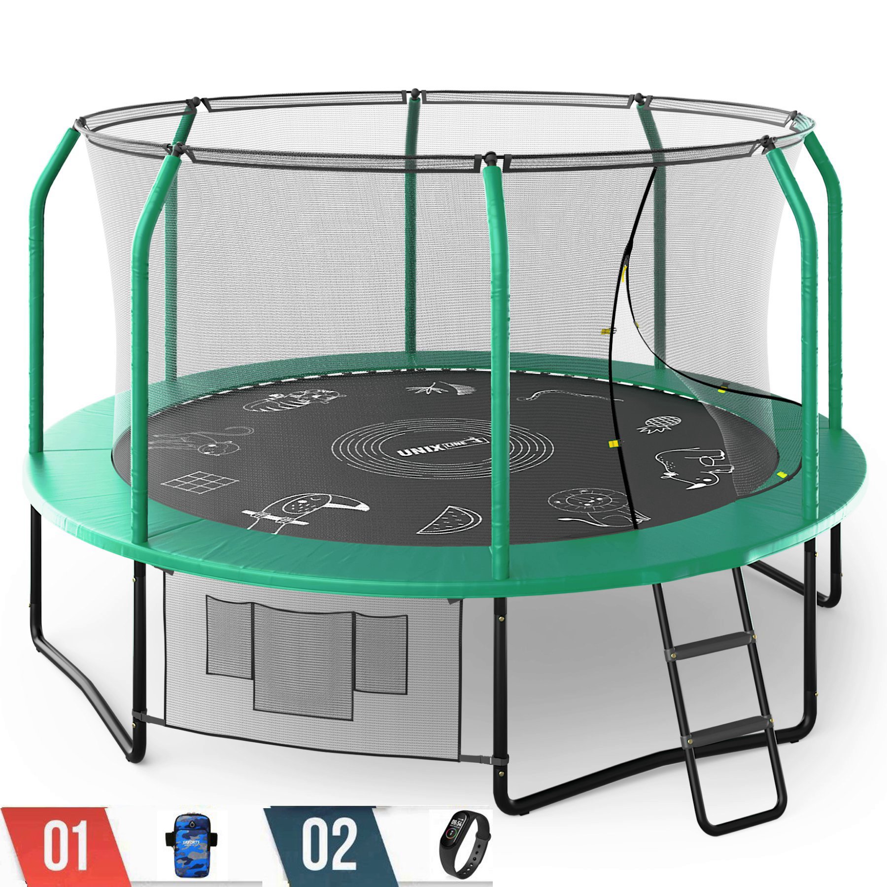 Батут UNIX line 12ft (3,66 м) Supreme Game (green) + аксессуары, Зеленый, Supreme Game 12ft
Батут UNIX line 12ft (3,66 м) Supreme Game (green) + аксессуары, Зеленый, Supreme Game 12ft