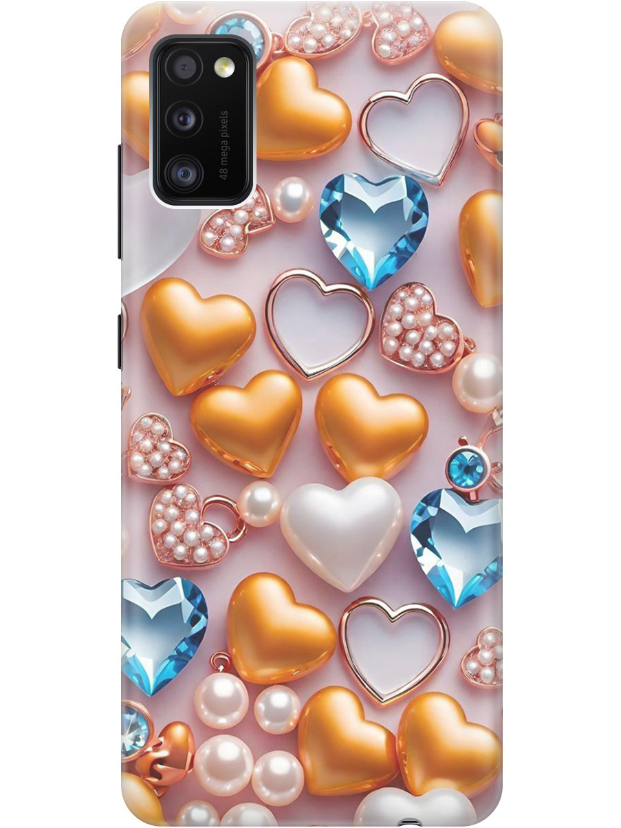 Силиконовый чехол на Samsung Galaxy A41 с принтом "Украшения и сердечки", Прозрачный;белый;золотистый;голубой, 722821091
Силиконовый чехол на Samsung Galaxy A41 с принтом "Украшения и сердечки", Прозрачный;белый;золотистый;голубой, 722821091
