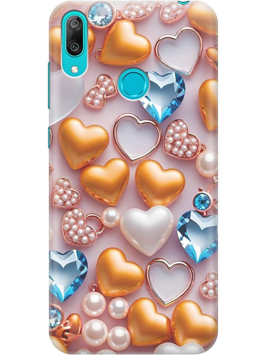 Силиконовый чехол на Huawei Y7 (2019) с принтом "Украшения и сердечки", Прозрачный;белый;золотистый;голубой, 720668291
Силиконовый чехол на Huawei Y7 (2019) с принтом "Украшения и сердечки", Прозрачный;белый;золотистый;голубой, 720668291