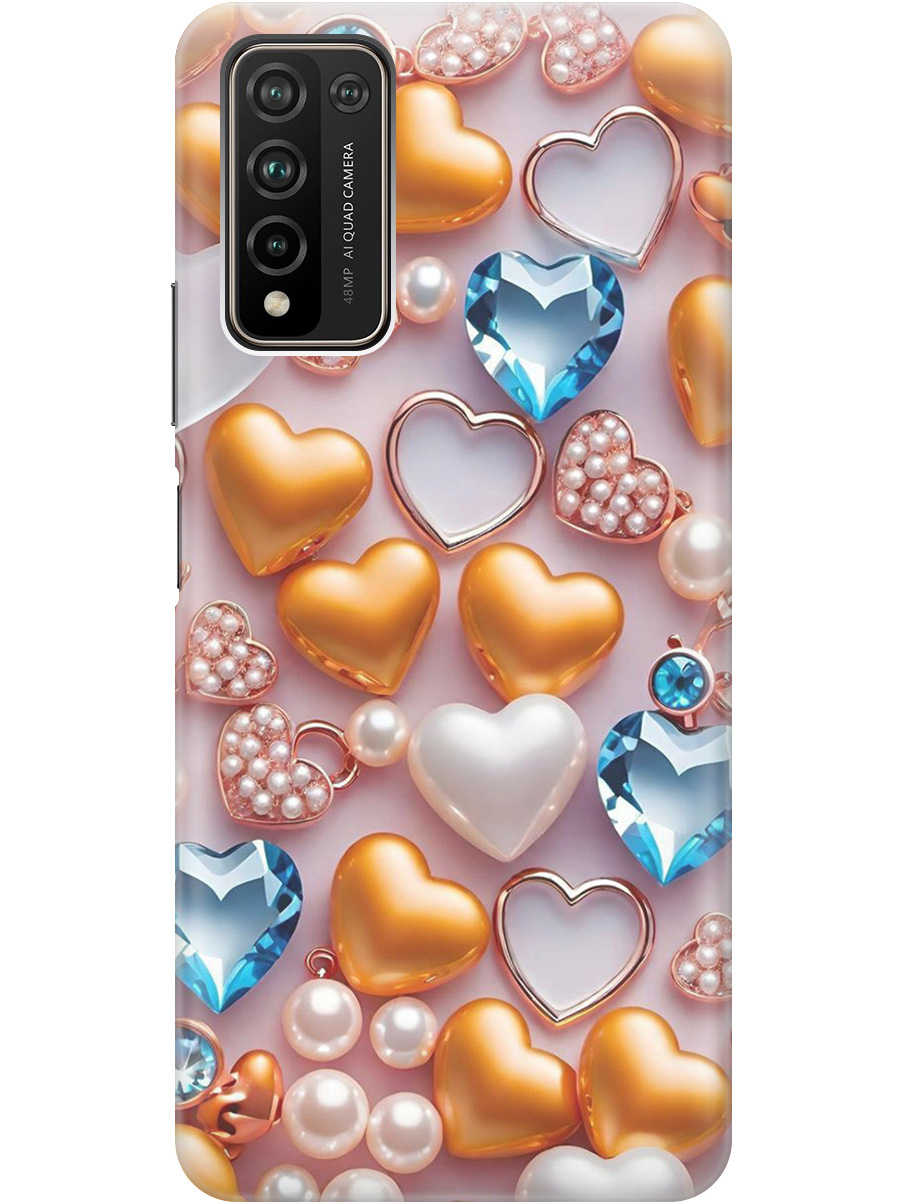 Силиконовый чехол на Honor 10x Lite с принтом "Украшения и сердечки", Прозрачный;белый;золотистый;голубой, 723565591
Силиконовый чехол на Honor 10x Lite с принтом "Украшения и сердечки", Прозрачный;белый;золотистый;голубой, 723565591