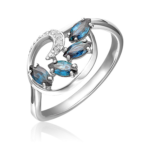 Кольцо из золота р. 18 PLATINA jewelry 01-1450-00-105-1120-30, сапфир\бриллиант, 01-1450-00-105-1120-30
Кольцо из золота р. 18 PLATINA jewelry 01-1450-00-105-1120-30, сапфир\бриллиант, 01-1450-00-105-1120-30
