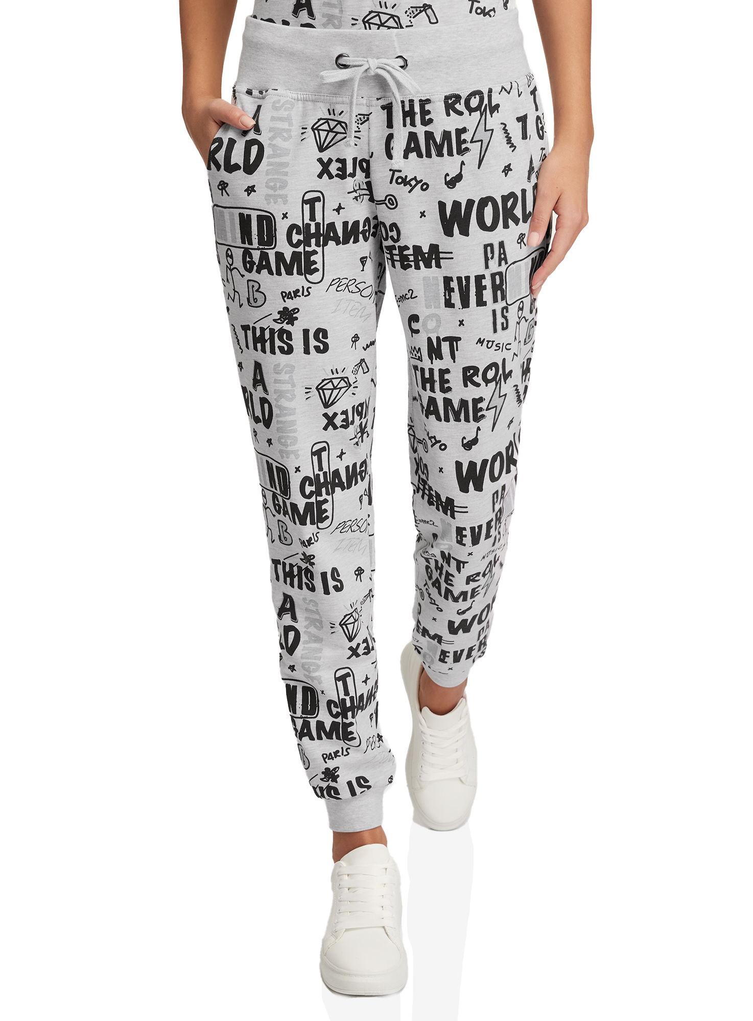 фото Спортивные брюки женские oodji 16700030-5b серые 2xs