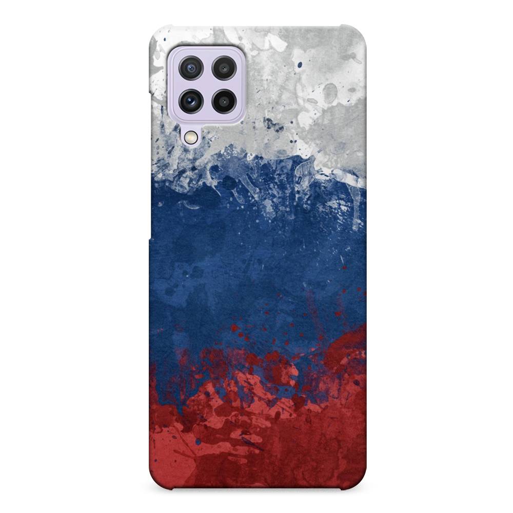 Пластиковый чехол "Флаг России неровный" на Samsung Galaxy A22 
Пластиковый чехол "Флаг России неровный" на Samsung Galaxy A22