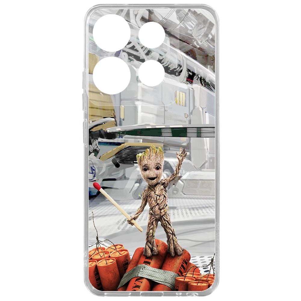 Чехол-накладка Krutoff Clear Case Стражи Галактики. Малыш Грут для TECNO Spark Go 2023, Прозрачный
Чехол-накладка Krutoff Clear Case Стражи Галактики. Малыш Грут для TECNO Spark Go 2023, Прозрачный