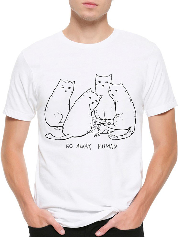 Футболка мужская DreamShirts Studio белая M, Белый, "Уходи, человек" / Подозрительные котики / с котом /
Футболка мужская DreamShirts Studio белая M, Белый, "Уходи, человек" / Подозрительные котики / с котом /