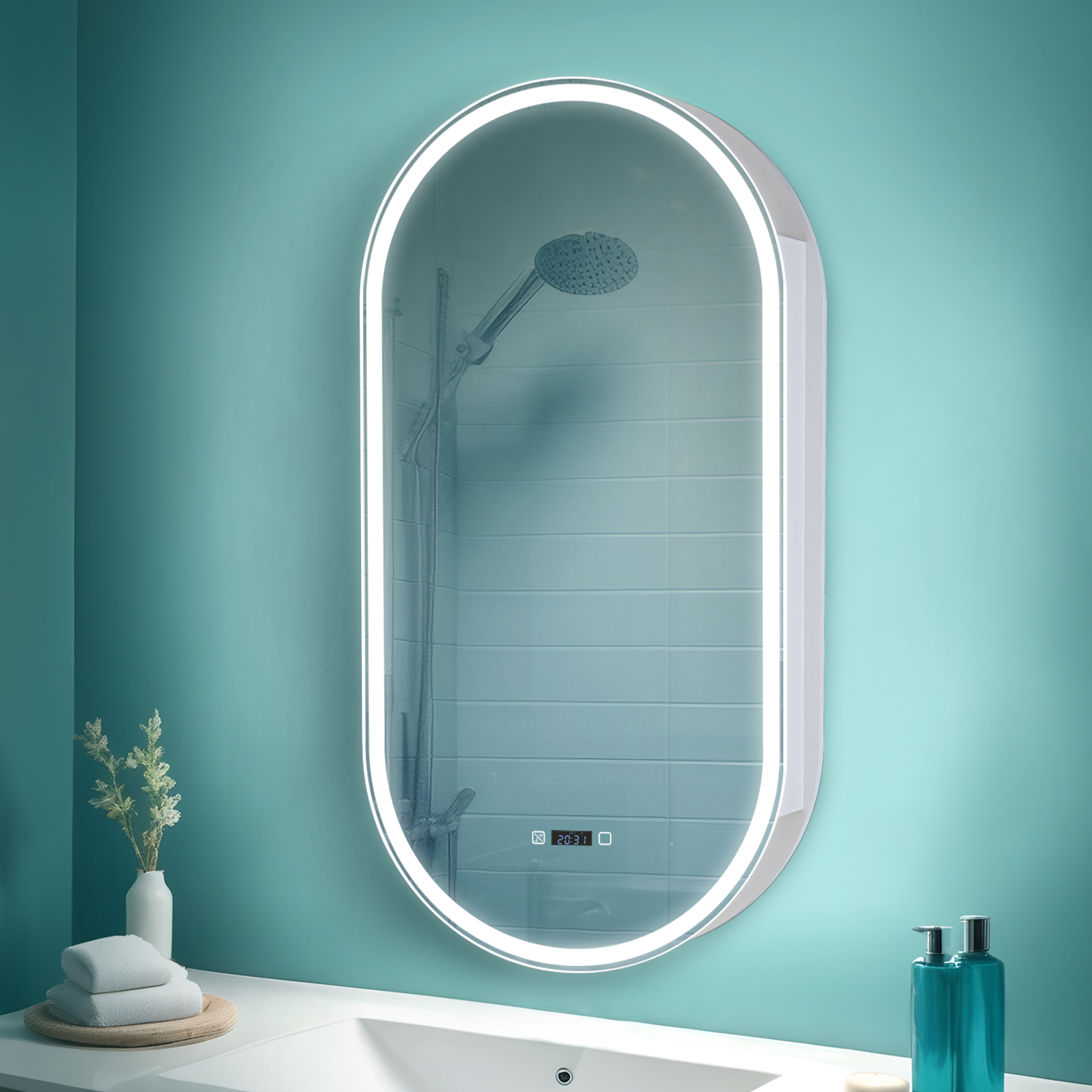 Зеркало-шкаф в ванную с подсветкой Silver Mirrors "Savage-White" 50х100 см, часы+подогрев, Белый
Зеркало-шкаф в ванную с подсветкой Silver Mirrors "Savage-White" 50х100 см, часы+подогрев, Белый