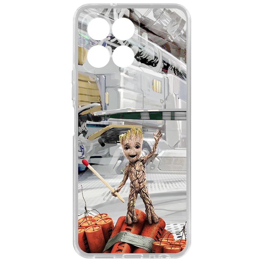 Чехол-накладка Krutoff Clear Case Стражи Галактики. Малыш Грут для Honor X8 5G, Прозрачный
Чехол-накладка Krutoff Clear Case Стражи Галактики. Малыш Грут для Honor X8 5G, Прозрачный