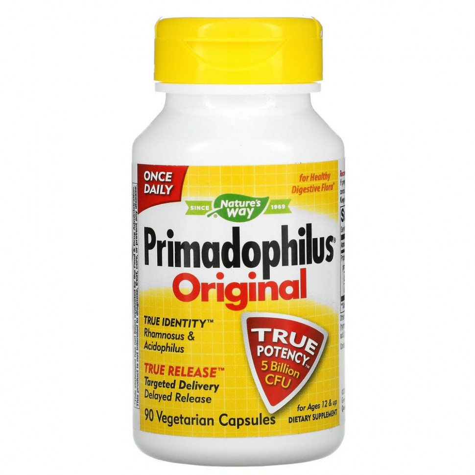 Пробиотик Nature's Way, Primadophilus, детский, от 12 лет, 5 млрд КОЕ, 90 капсул
Пробиотик Nature's Way, Primadophilus, детский, от 12 лет, 5 млрд КОЕ, 90 капсул