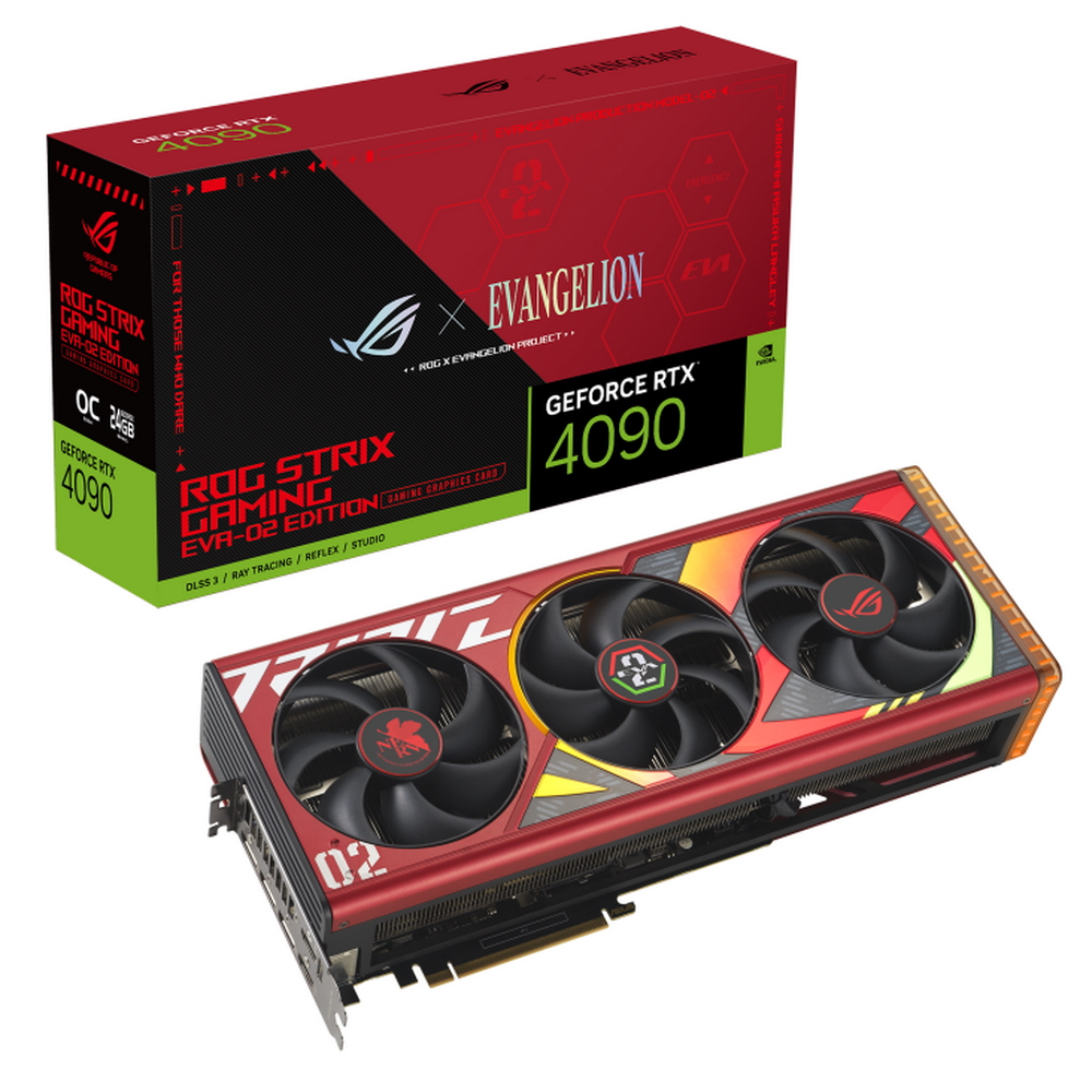 Видеокарта ASUS ROG Strix GeForce RTX 4090 24GB GDDR6X OC EVA-02 Edition, GeForce RTX 4090 ROG Strix OC EVA
Видеокарта ASUS ROG Strix GeForce RTX 4090 24GB GDDR6X OC EVA-02 Edition, GeForce RTX 4090 ROG Strix OC EVA