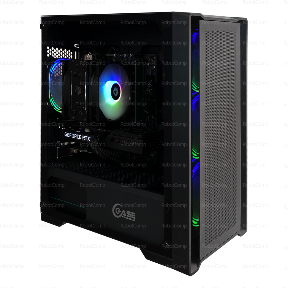 фото Настольный компьютер robotcomp борей v2 черный (борей v2)