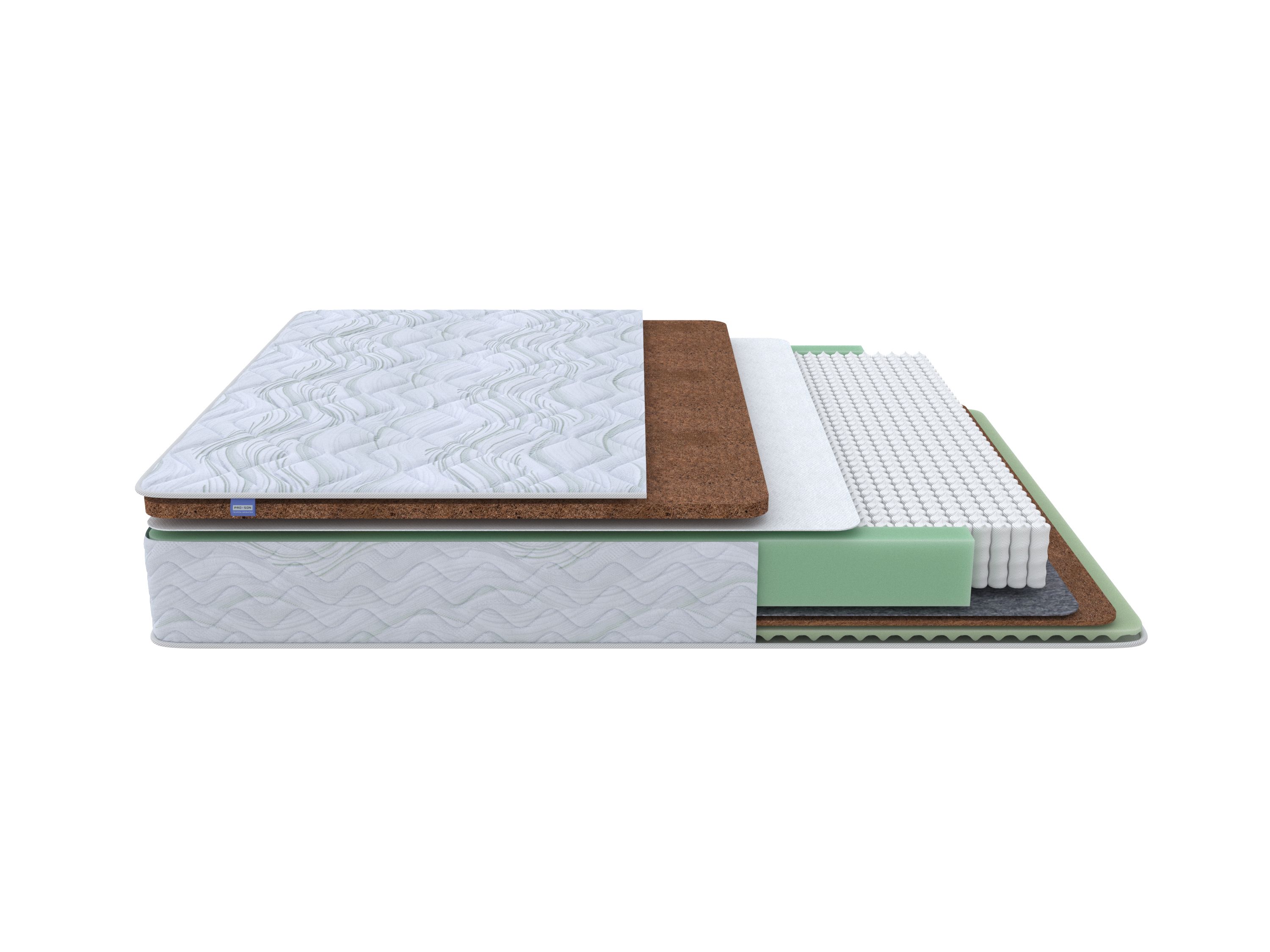 Матрас ортопедический пружинный PRO x SON Green Duo M/F размер 120x200, Белый, Green Duo M/F
Матрас ортопедический пружинный PRO x SON Green Duo M/F размер 120x200, Белый, Green Duo M/F
