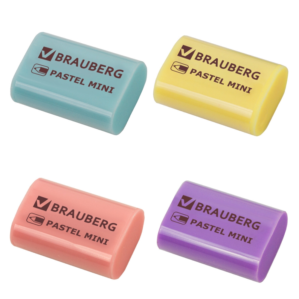 Набор из 48 шт, Ластик Brauberg Pastel Mini, 27х18х10 мм, ассорти пастельных цв, Разноцветный
Набор из 48 шт, Ластик Brauberg Pastel Mini, 27х18х10 мм, ассорти пастельных цв, Разноцветный