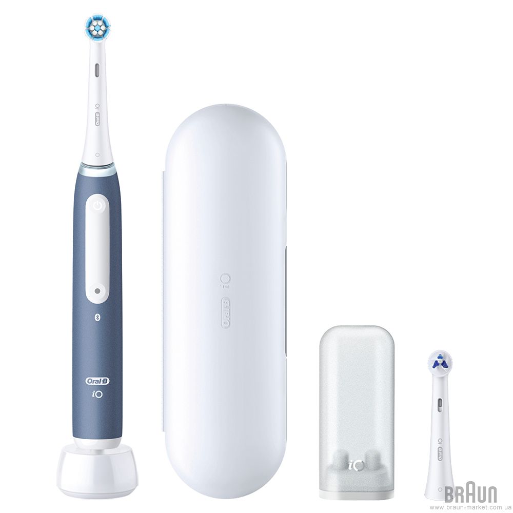 Электрическая зубная щетка Oral-B iO 4 My Way Ocean Blue + extra Brush синий, iO 4 My Way Ocean Blue + extra Brush
Электрическая зубная щетка Oral-B iO 4 My Way Ocean Blue + extra Brush синий, iO 4 My Way Ocean Blue + extra Brush