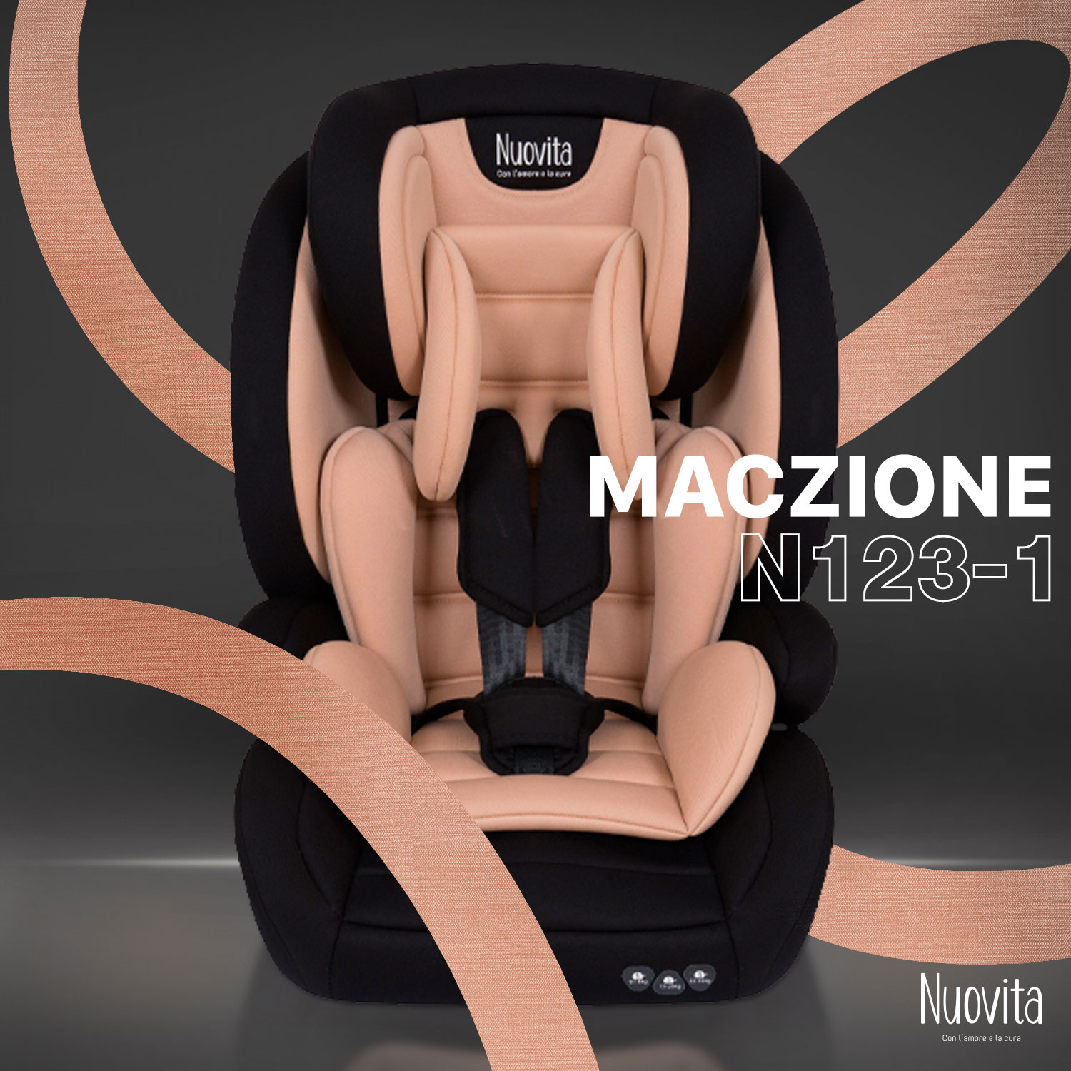 Детское автокресло трансформер Nuovita Maczione N123-1, группа 1-2-3, 9-36 кг (Бежевый), Maczione N123-1
Детское автокресло трансформер Nuovita Maczione N123-1, группа 1-2-3, 9-36 кг (Бежевый), Maczione N123-1