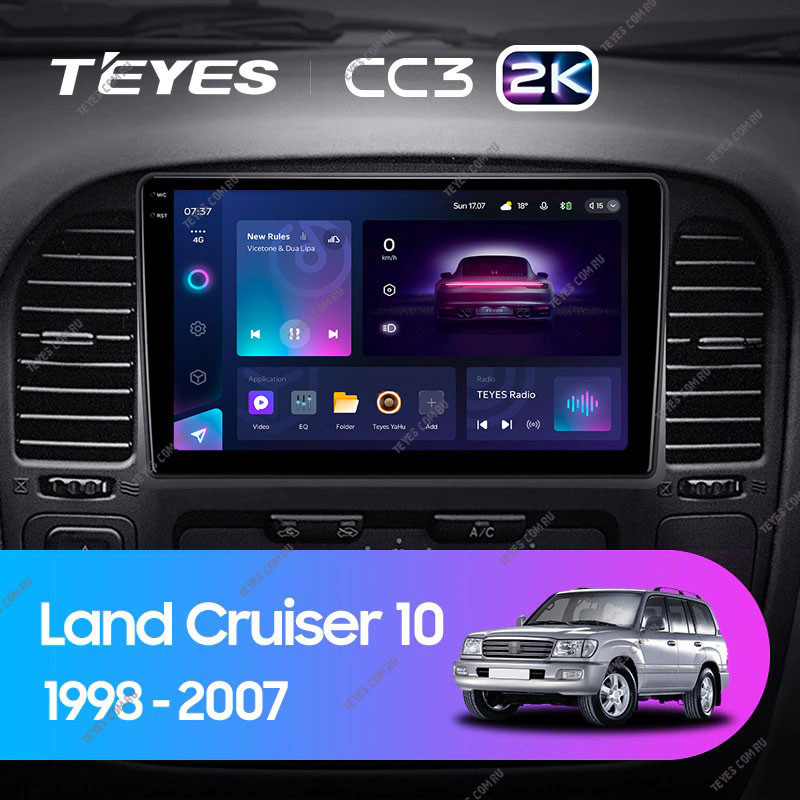 Автомобильная магнитола Teyes CC3 2K 360 6/128 Toyota Land Cruiser 10 J100 100 (1998-2007), CC3 2K 360
Автомобильная магнитола Teyes CC3 2K 360 6/128 Toyota Land Cruiser 10 J100 100 (1998-2007), CC3 2K 360