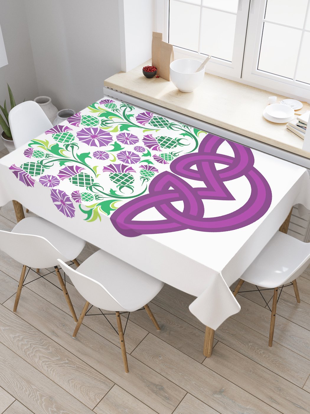 Скатерть прямоугольная JoyArty "Кельтский чертополох" из сатена, 180x145 см, Фиолетовый, Кельтский чертополох
Скатерть прямоугольная JoyArty "Кельтский чертополох" из сатена, 180x145 см, Фиолетовый, Кельтский чертополох
