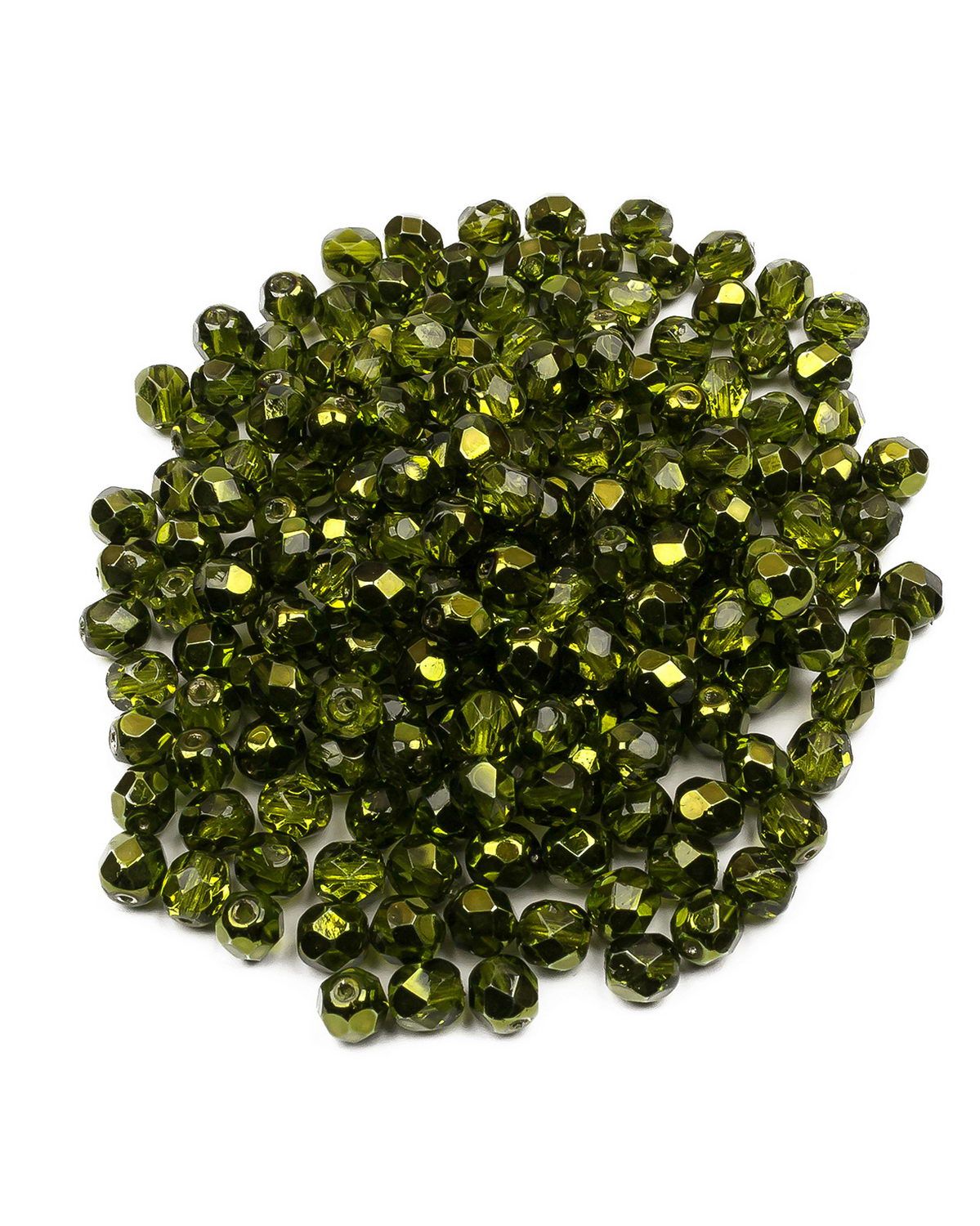 Чешские бусины, Fire Polished Beads, ганеные, 6 мм Crystal Olive Metallic Ice, 200шт, Зеленый, FP-6
Чешские бусины, Fire Polished Beads, ганеные, 6 мм Crystal Olive Metallic Ice, 200шт, Зеленый, FP-6