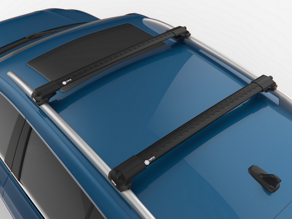 фото Багажник на рейлинги turtle air1 toyota fortuner 2005 - 2015